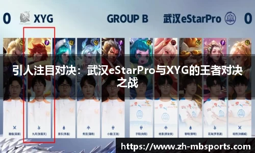 引人注目对决:武汉eStarPro与XYG的王者对决之战